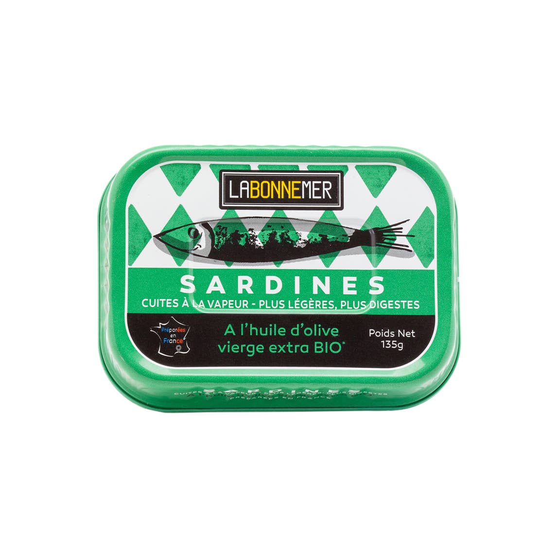 Ferrigno sardinės ekologiškame alyvuogių aliejuje, 135 g skardinė