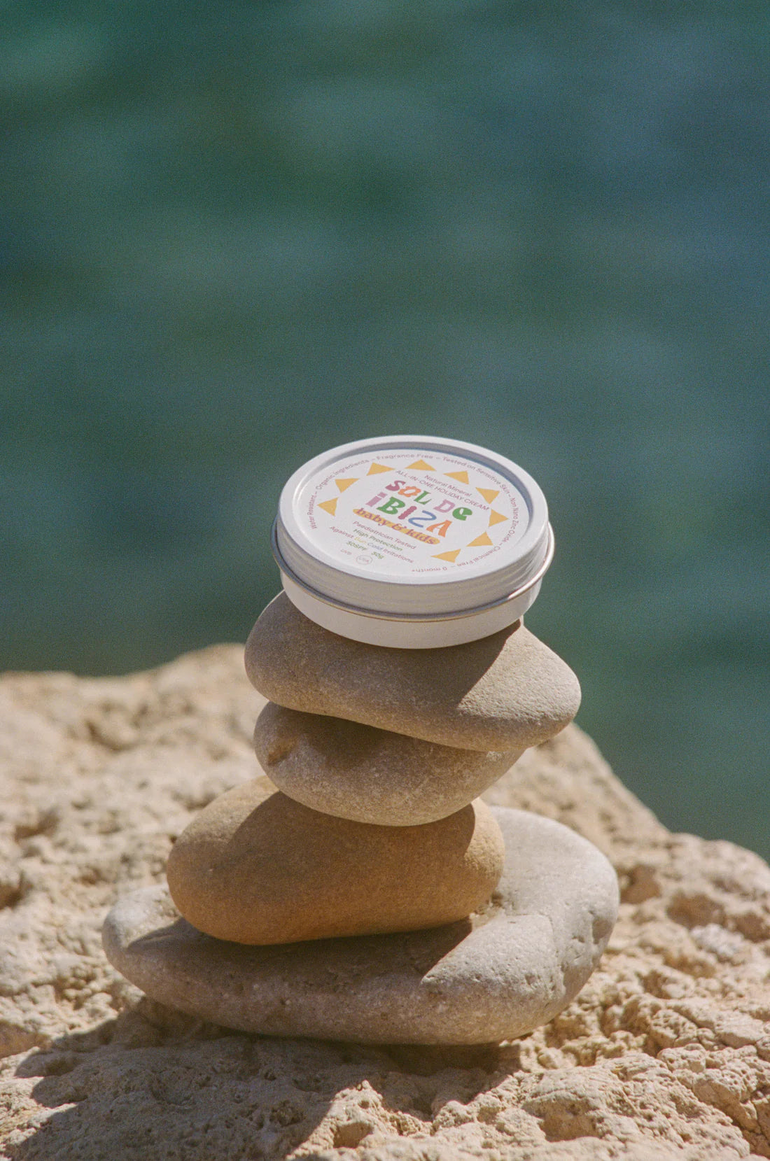 SOL DE IBIZA MINI apsauginis kremas veidui ir kūnui nuo saulės vaikams BABY&KIDS SPF 30, 30g