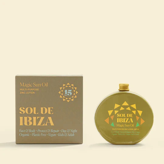 SOL DE IBIZA magiškas saulės aliejus veidui ir kūnui su SPF 15, 100 ml