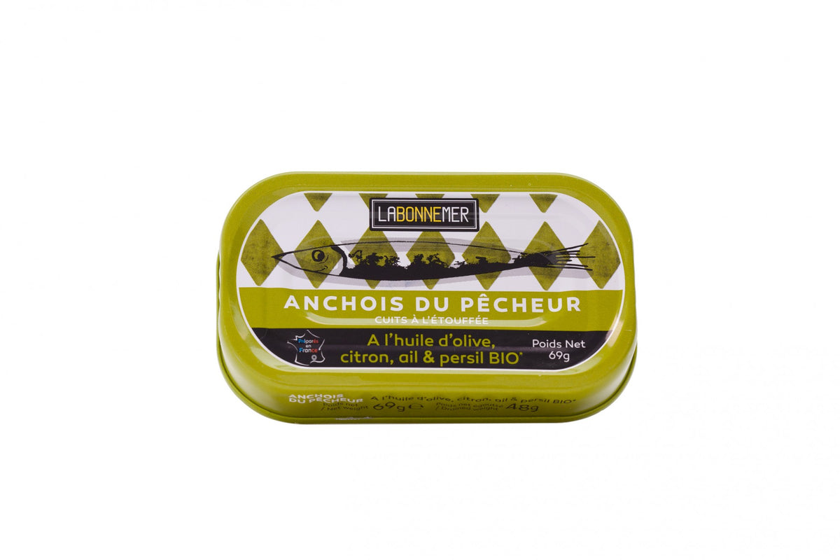 Anchois à l'huile d'olive biologique 69g
