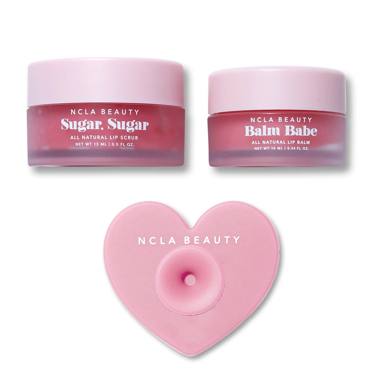 NCLA Rožinio Šampano Lūpų rinkinys 15ml + 10ml