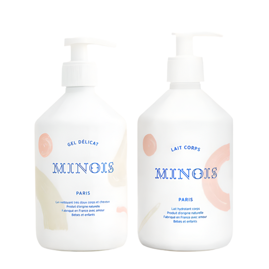 Minois Paris rinkinys šeimai- prausiklis ir kremas 500ml ir 500ml