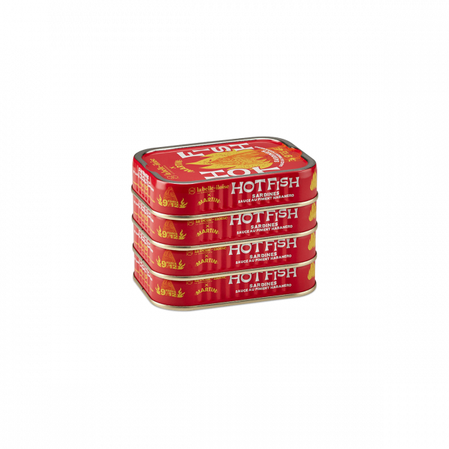 HOT FISH ŽUVIES Sardinės su Habanero pipirais 115g