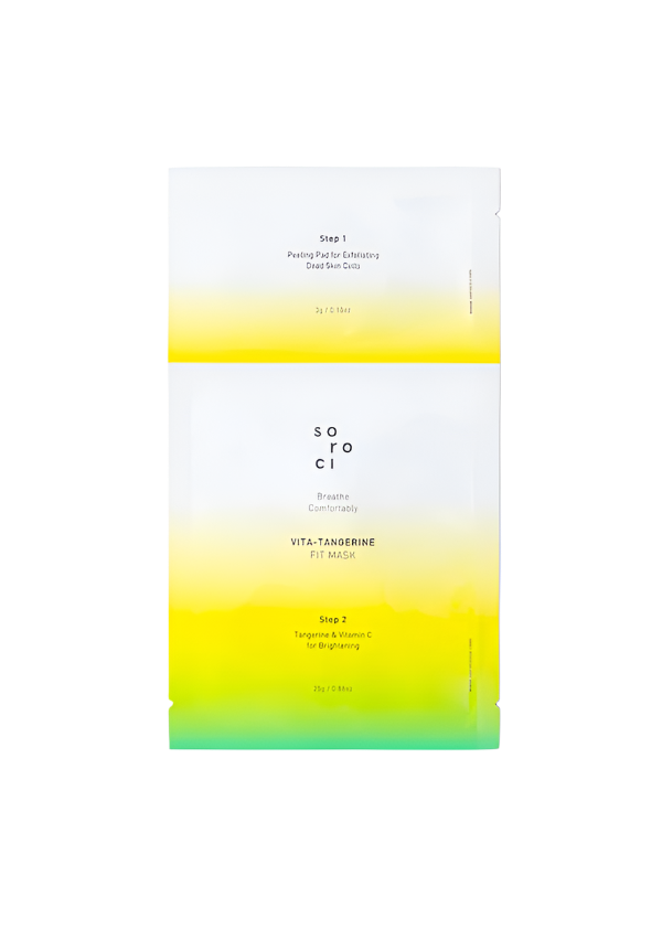 SOROCI lakštinė kaukė "Vita-Tangerine", 3 g + 25 g