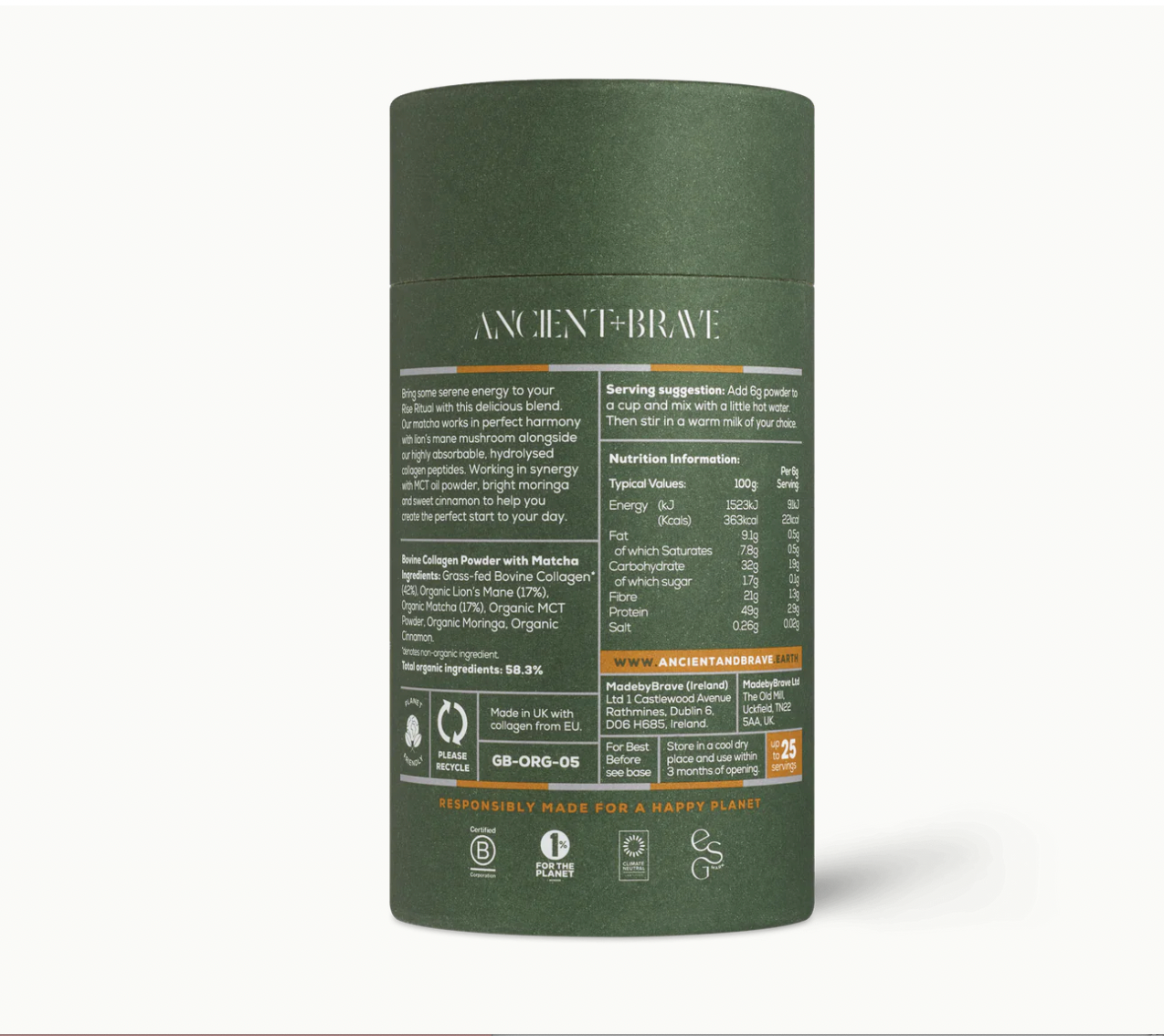 Ancient+Brave Matcha su Kolagenu 150g