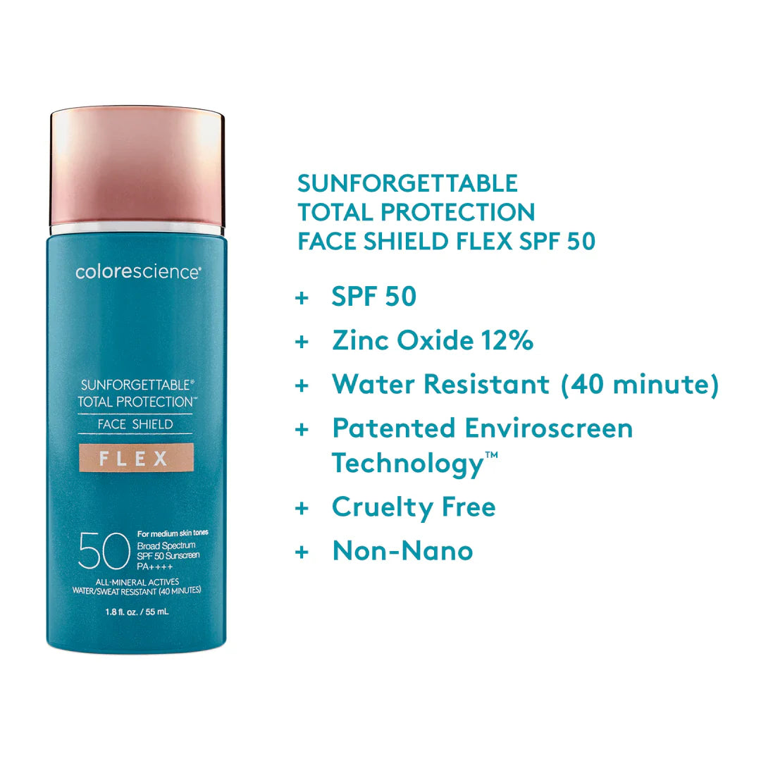 Colorescience Sunforgettable™ FLEX mineralinė apsauga nuo saulės su atspalviu SPF 50, 55 ml