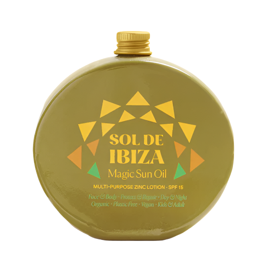 SOL DE IBIZA magiškas saulės aliejus veidui ir kūnui su SPF 15, 100 ml