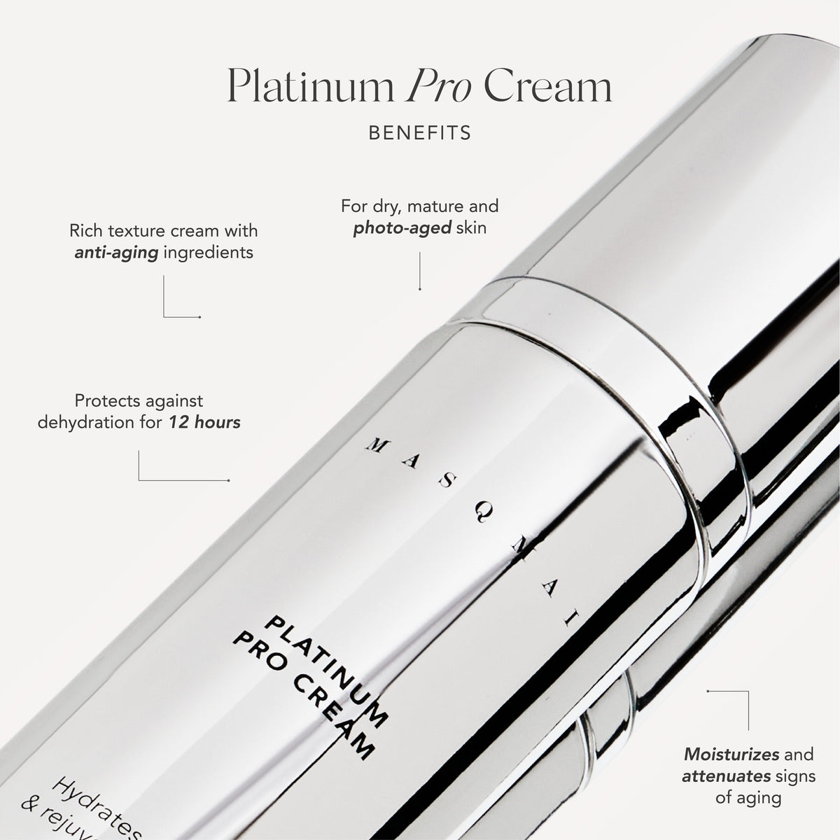 Crème visage Platinum Pro Cream 30ml