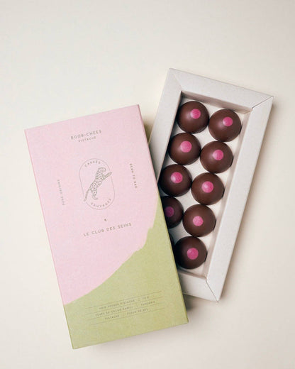 BOOB-CHÉE chocolate candies with pistachios, 10 pcs. (70 g)