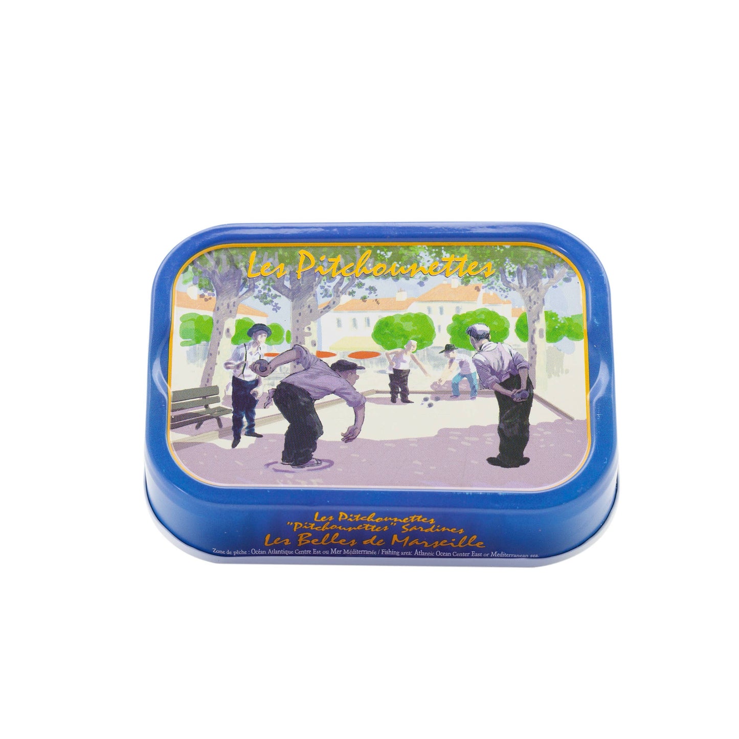 4 sardinių dėžučių rinkinys metalinėje dėžutėje