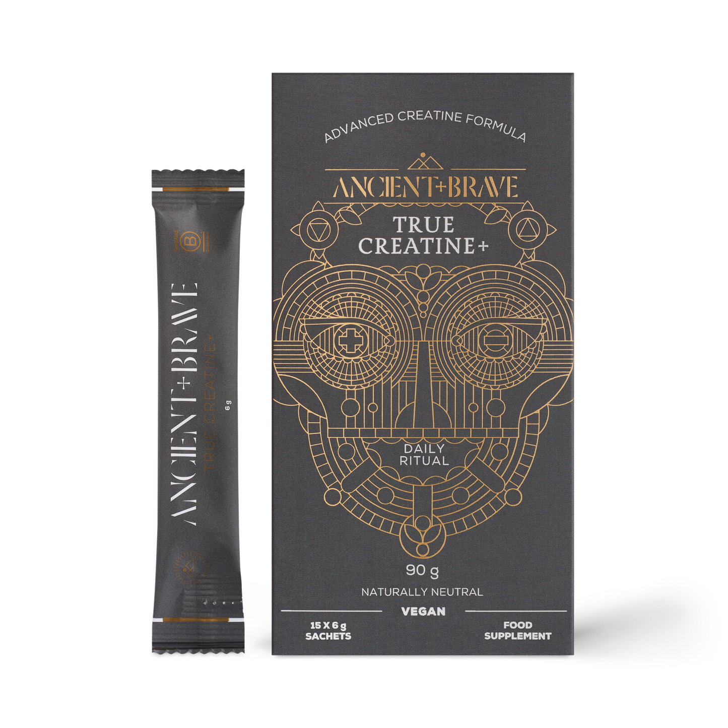 Ancient+Brave Kreatinas+ pakuotėse 15x6g