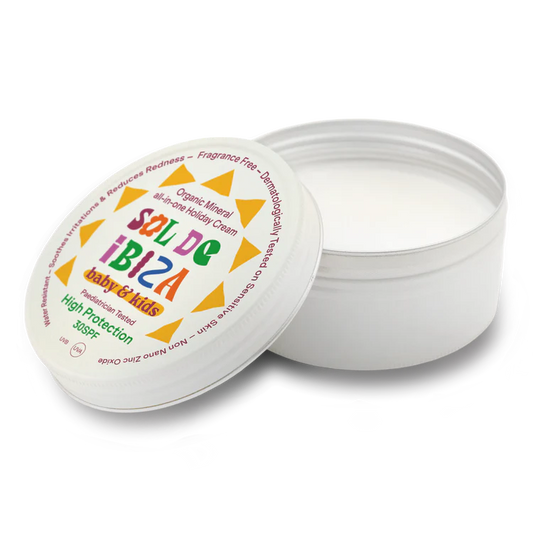 SOL DE IBIZA apsauginis kremas veidui ir kūnui nuo saulės vaikams BABY&KIDS SPF 30, 100 g