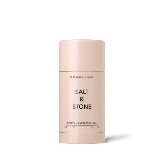 Salt & Stone natūralus gelinis dezodorantas jautriai odai Bergamot & Hinoki