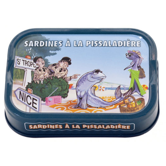 Sardinės su svogūnais ir ančiuviais „Pissaladière“ 115g