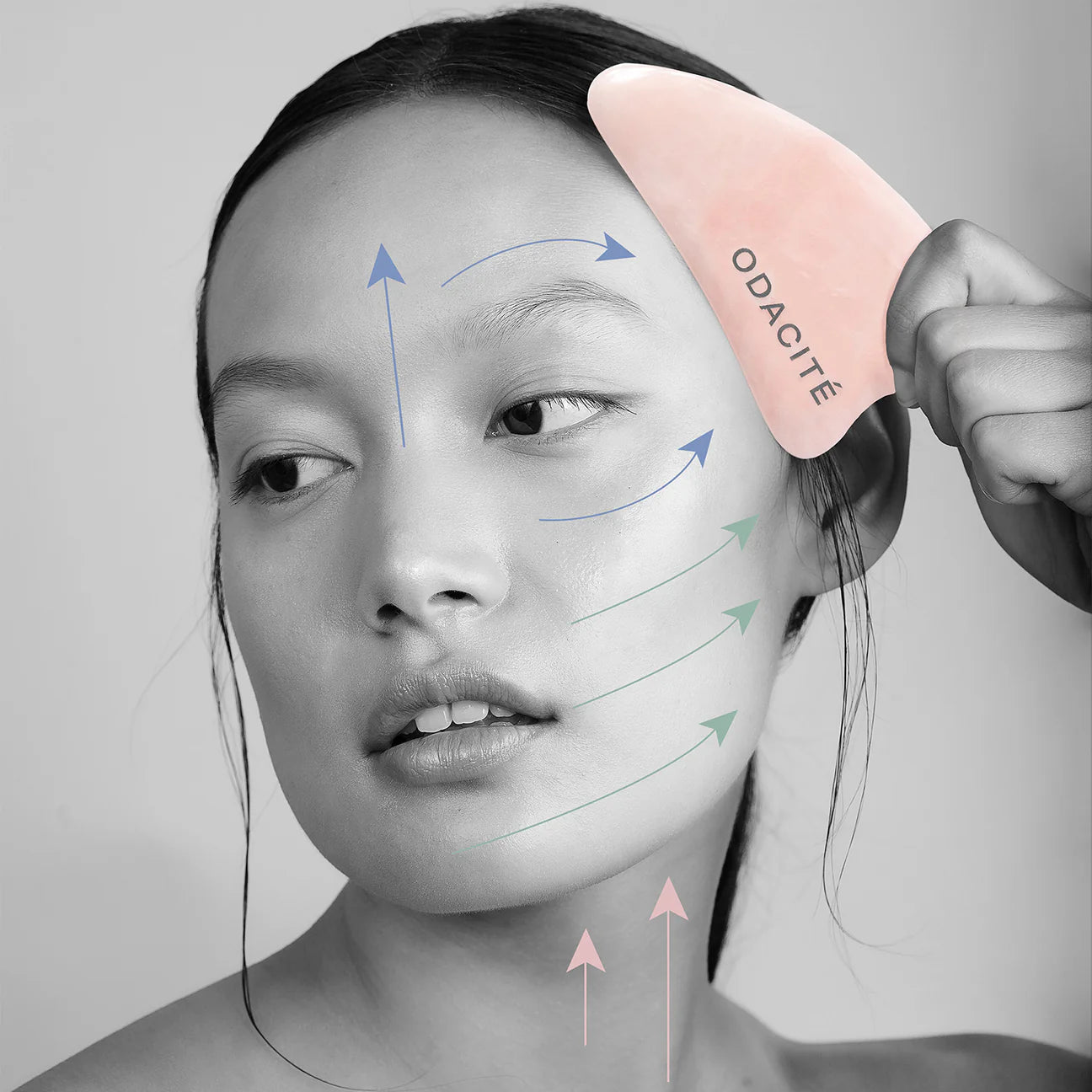 Odacité Gua Sha (Rožinis kvarcas)