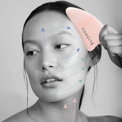 Odacité Gua Sha (Rožinis kvarcas)
