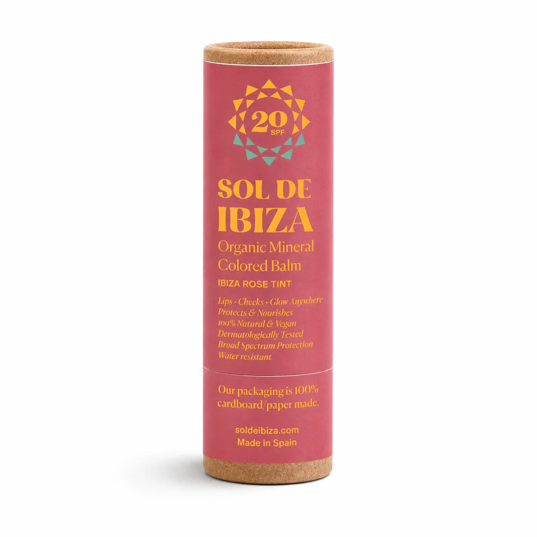 SOL DE IBIZA apsauginis lūpų balzamas su spalva ir SPF 20, 7 g