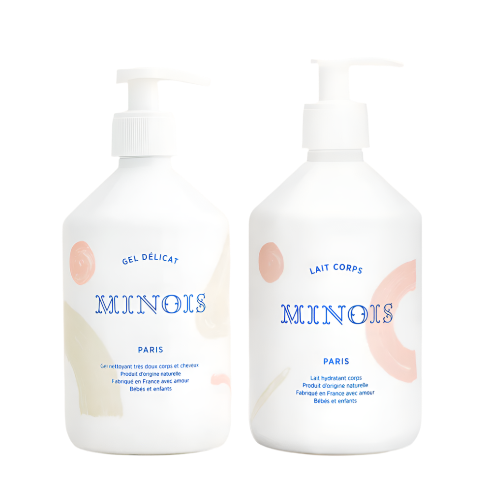 Minois Paris rinkinys šeimai- prausiklis ir kremas 500ml ir 500ml