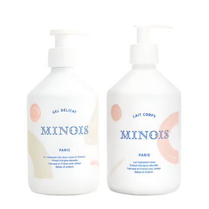 Minois Paris rinkinys šeimai- prausiklis ir kremas 500ml ir 500ml