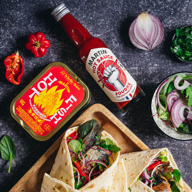 HOT FISH ŽUVIES Sardinės su Habanero pipirais 115g