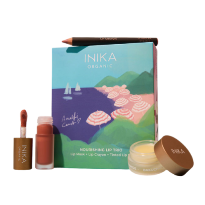 INIKA Organic Nourishing Lip Care Trio dovanų rinkinys