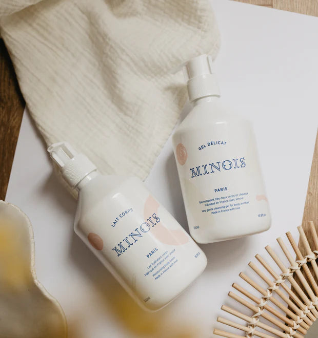 Minois Paris rinkinys šeimai- prausiklis ir kremas 500ml ir 500ml