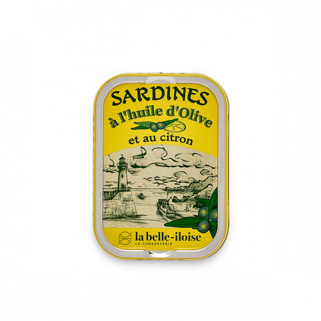 Sardinės su citrina ir ypač tyru alyvuogių aliejumi 115g