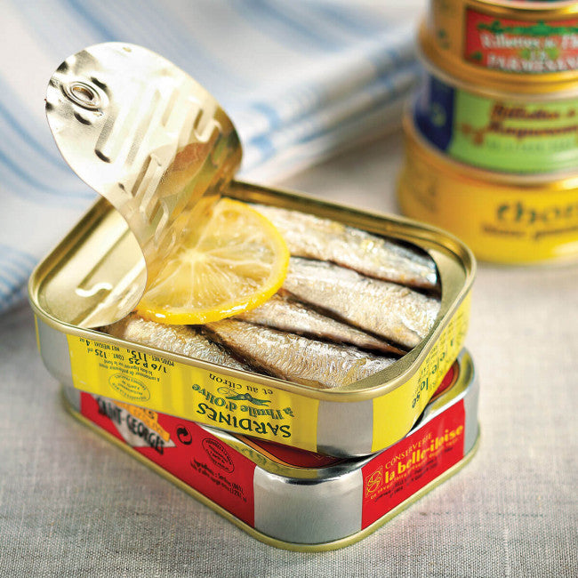 Sardinės su citrina ir ypač tyru alyvuogių aliejumi 115g